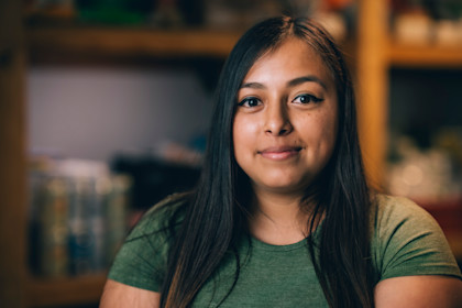 Kimberley, a mother of three young children, said Daly City Partnership has provided her family with clothes, food, diapers, toiletries, and household items in times of need. 