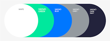 Waymo branded color scheme
